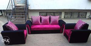 FIVE seated new Sofa set in factory rate.