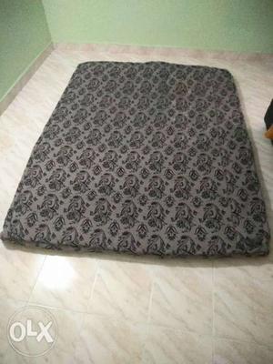 Gray And Black Floral Mattress - Queen Size
