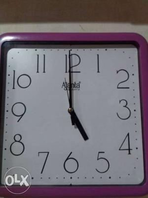 New ajanta wall clock with box not used. (clock