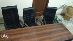 Office table with 3 chairs