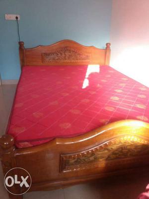 Only double cot teak wood