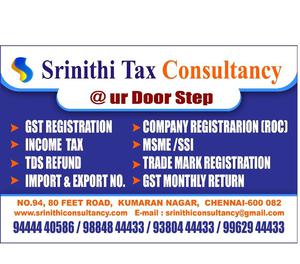 TAX CONSULTANT IN CHENNAI Chennai