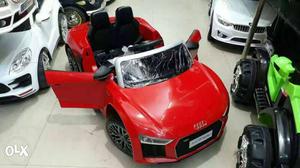 Toddler's Red Audi Ride-on Toy Car