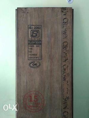 Wooden flush door 30 mm thickness