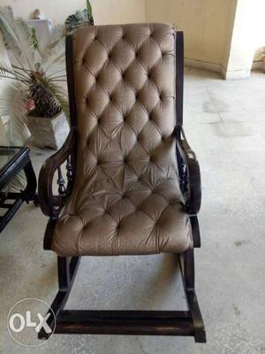 Wooden recliner chair 1 year old