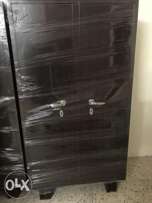 Brown Wooden 2-door Wardrobe