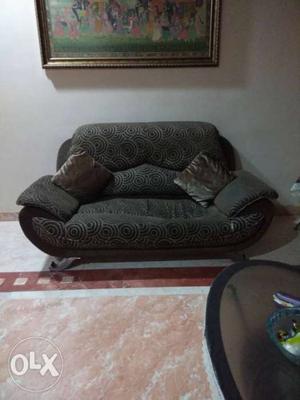 Comfortable brown sofa