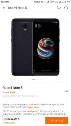 Mi note 5 in 4gb 64gb available today and mi note