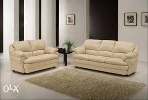 New White Sofa set with free delviery