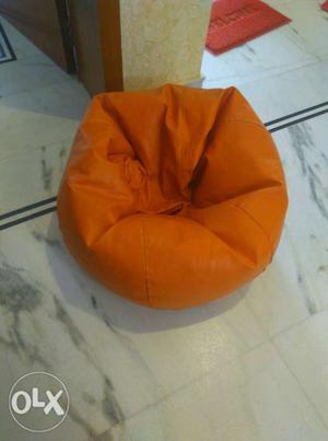 Orange And Black Moon Chair