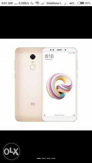 Redmi Note ) Gold Colour Sealed Packed