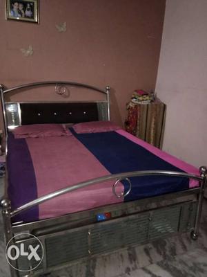 Steel Bed with mattress...