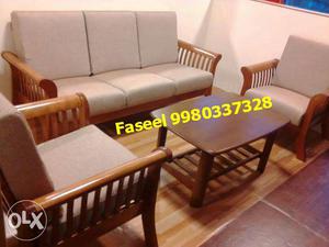 VF55 teak wood design sofa set latest design 5 year warranty