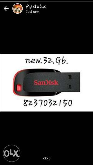 32GB Black And Red SanDisk Flash Drive Screenshot