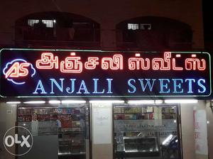Anjali Sweets LED Signage