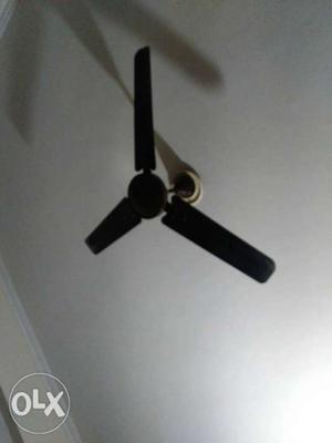 Black 3-bladed Ceiling Fan