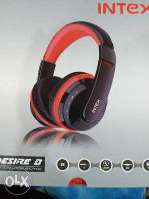 Black And Orange Intex Multimedia Headphones Box