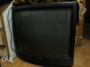Black Sansui CRT TV.