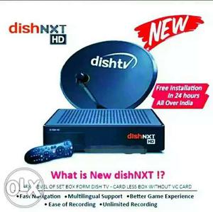 Black-and-white DishTV And DishNXT HD Set Screenshot