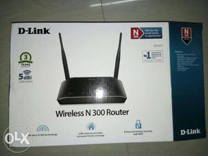 DLink Wireless N 300 Router with 5dBi Coverage-With BOX