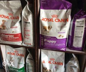 Four Royal Canin Pet Food Packs