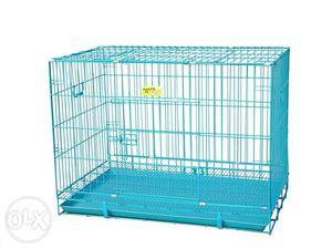 Imported large dog crate with removable tray