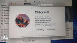 Jst 6 month unused apple macbook air 13-inch 
