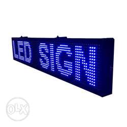 Led Moving Display Board Blue