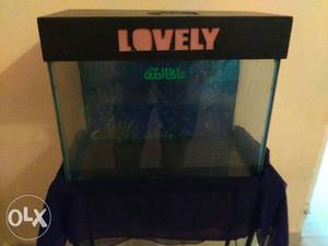 Super condition fish tank, stand, top, tank, back