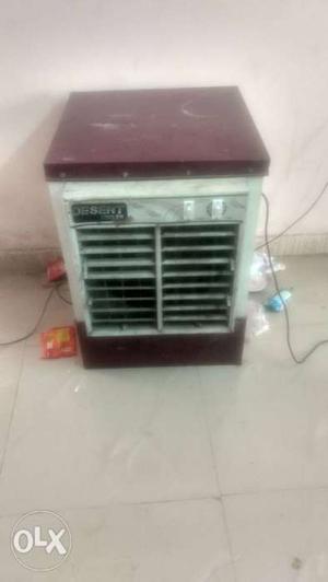 White And Brown Evaporative Air Cooler