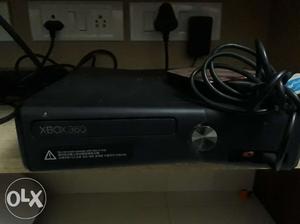 Xbox 360 in a good condition, black 1 and a half