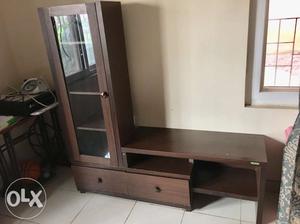Zuari tv unit with book shelf which is