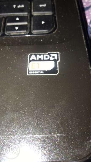Black AMD Laptop Sticker