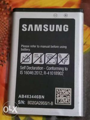 Black And Gray Samsung Smartphone Battery