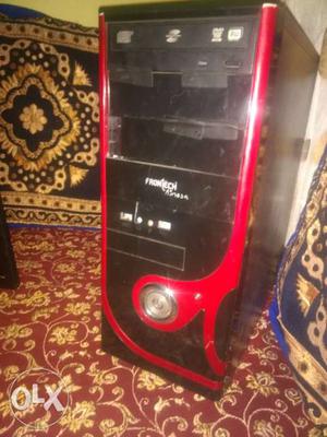 Black And Red Computer Tower