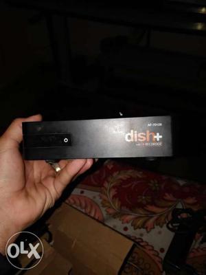 Black Dish+ TV Box with antenna and universal remote control