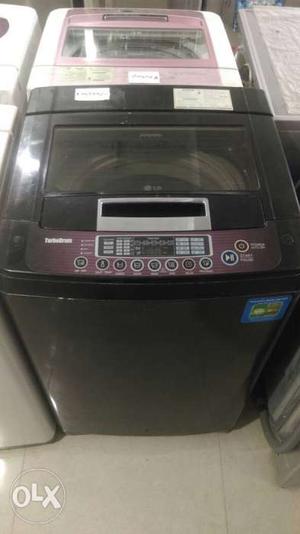 Black LG Top-load Washer