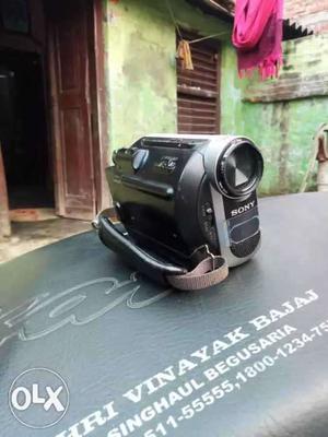 Black Sony Camcorder