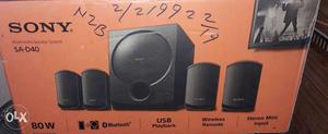 Black Sony Multimedia Speaker System Box
