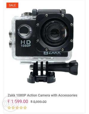 Black Zakk P Action Camera