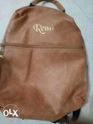 Brown Leather Backpack Screenshot