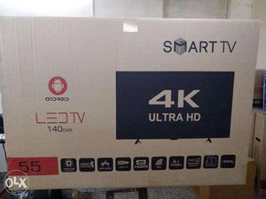 Clear Resolution Enhancer 55" 4k Android Tv with 1yrs