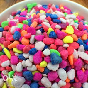 Colored Aquarium Stones, 4-kg For Just - Rs100/-