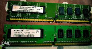 DDR 2 RAM Two Nos X 1 GB = Total 2GB