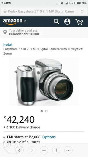 Gray Kodak IOX Zoom Camera