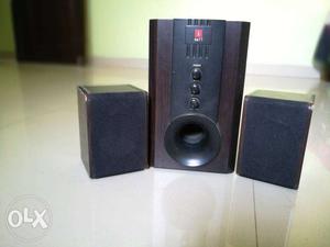 IBall Tarang 2.1 Full Wood Gray And Black Multimedia Speaker