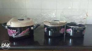 New, unused kitchen curry pot set from Nirlep, 2.25litr,