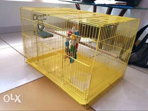 Pet Bird Cage for birds. Cage is foldable and