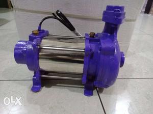 Purple And Gray Stainless Steel Water Pump