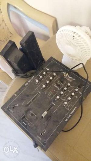 Song mixer,small fan and 2 semi speakers
